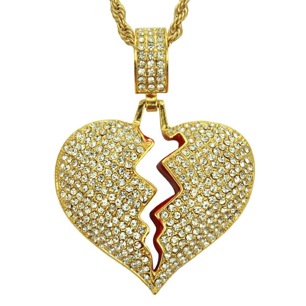Rhinestone Rape Chain Necklace 