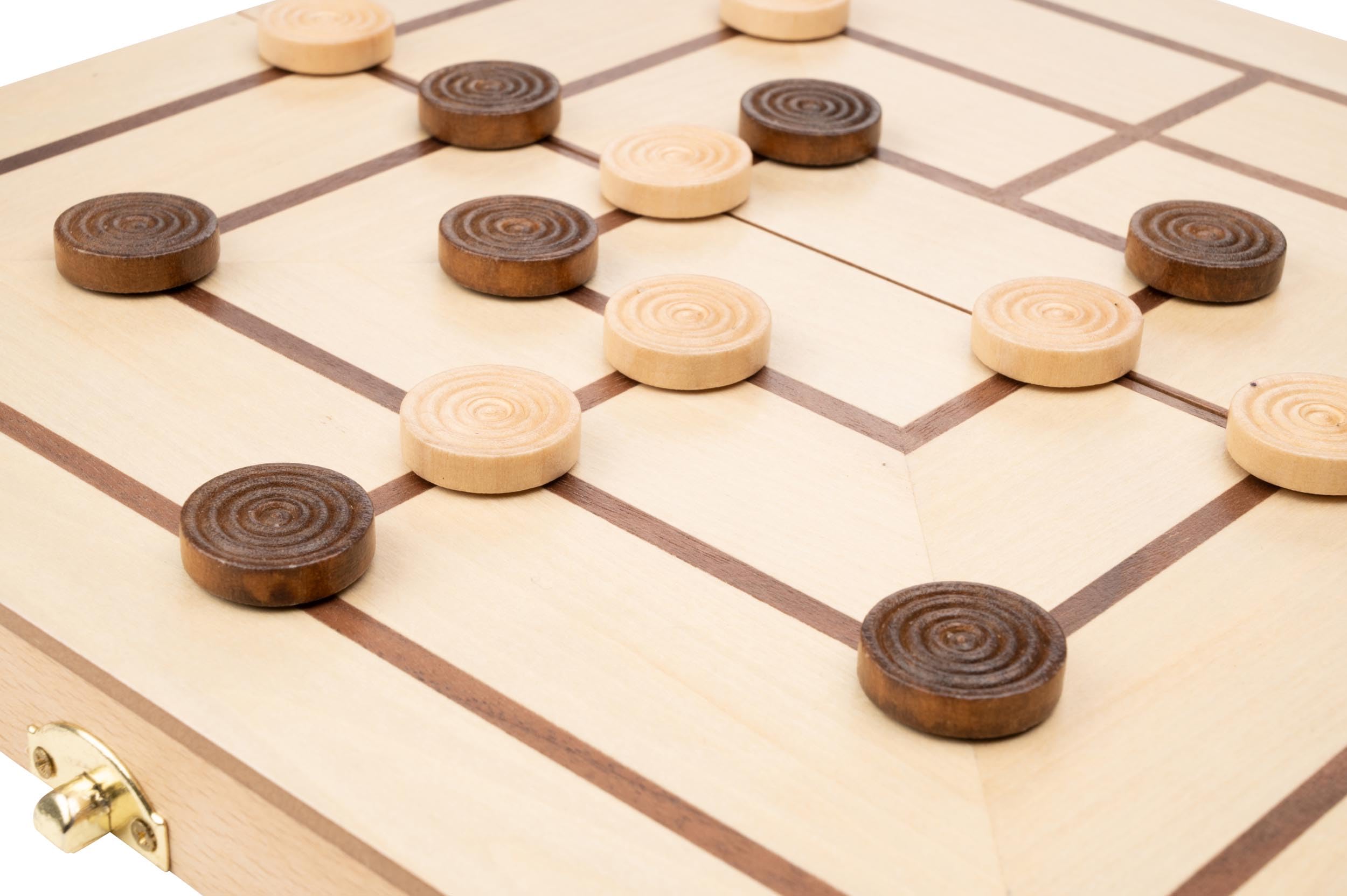 Philos Nine Mens Morris Game with Folding Wooden Board