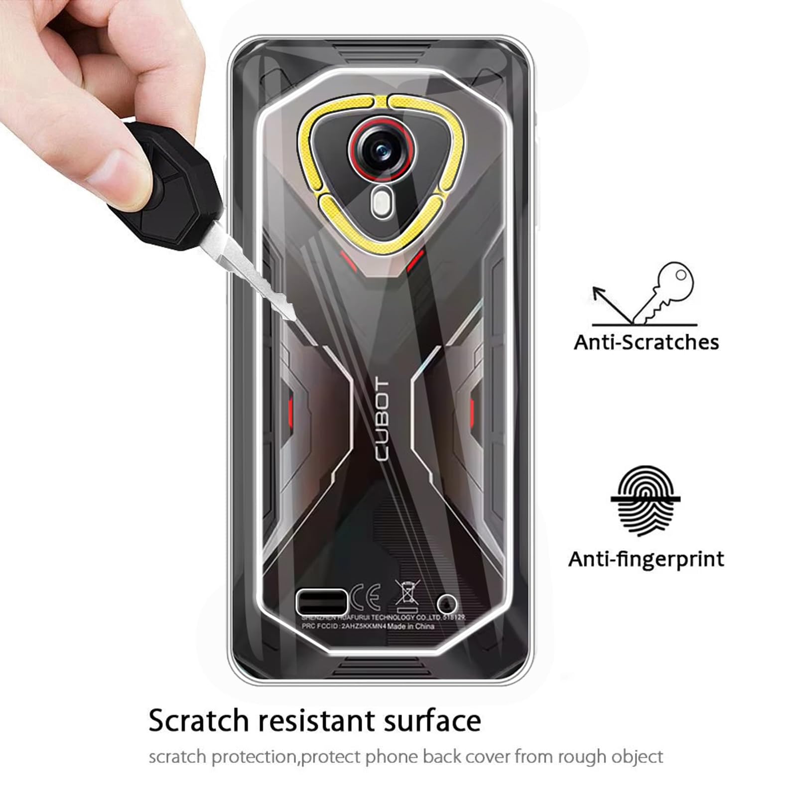 Custodia Portafoglio Premium In Pelle PU Con Supporto Per Cubot Kingkong Mini 2, Cover Protettiva Con Slot Carte E Chiusura Magnetica, Nero