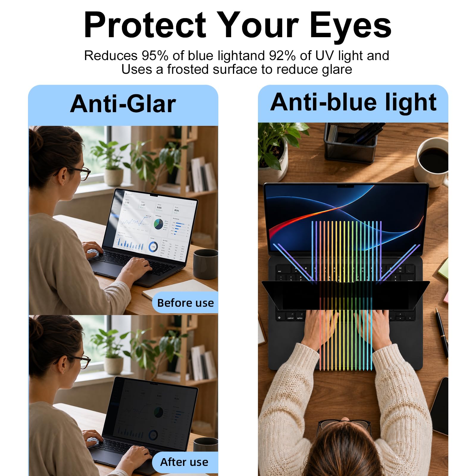 Schermo filtro privacy per laptop MacBook Air 15 pollici (2023 ~ 2026, M2 ~