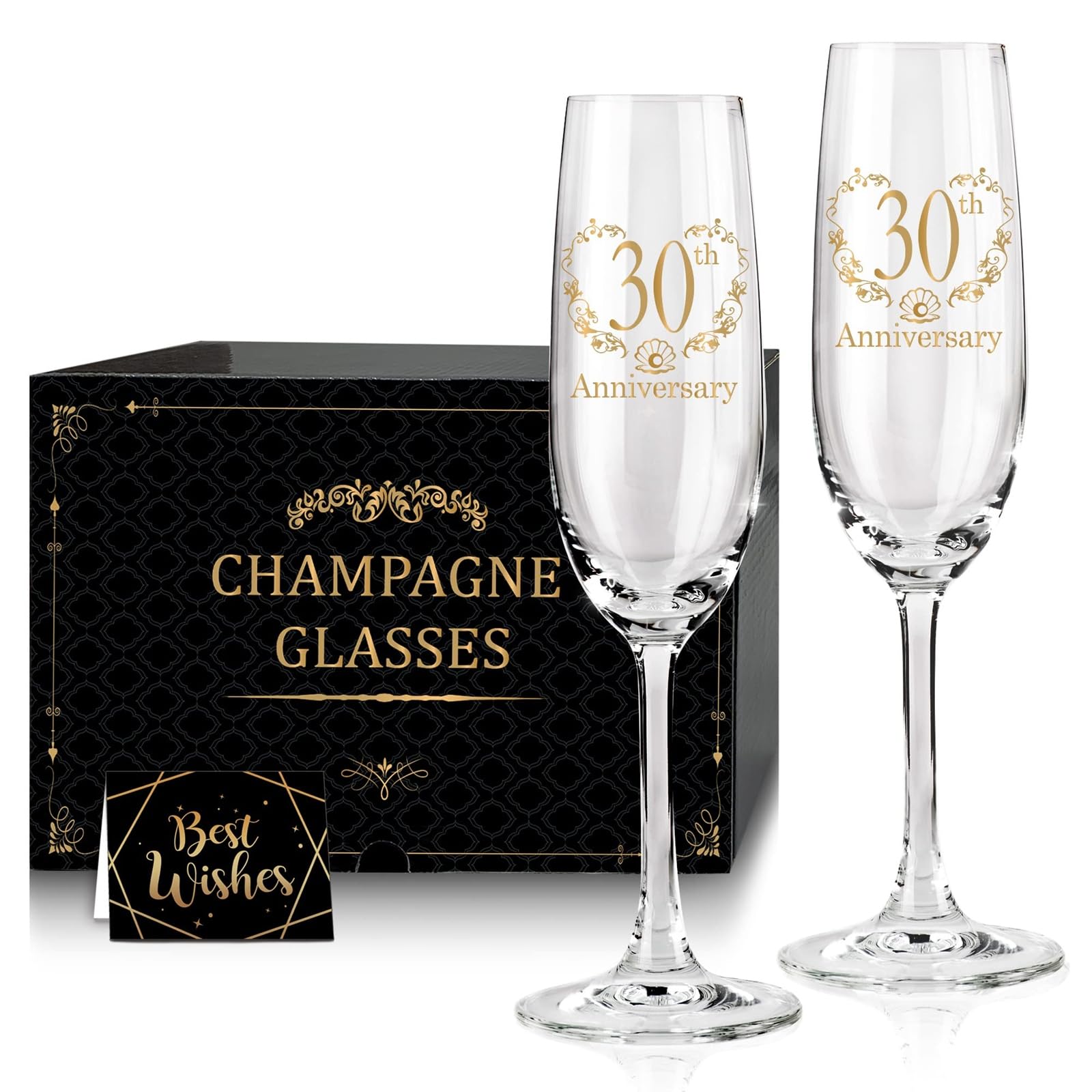 Tom Boy Champagne Flutes - 30th Anniversary Gift -1