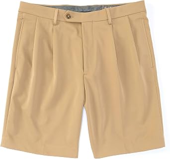 Cremieux Daniel Signature Pleated Performance 9 Inseam Microfiber Shorts S95HT401