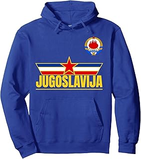 Jugoslavija Zastava Zvezda Yugoslavia Flag Yugoslavian Pullover Hoodie