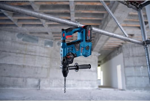 Bosch Professional 18V System Cordless Rotary Hammer GBH 18V-28 C (with SDS Plus, 3.3 J Impact Energy, Vibration Control, Kickback Control, 3 Work Modes)