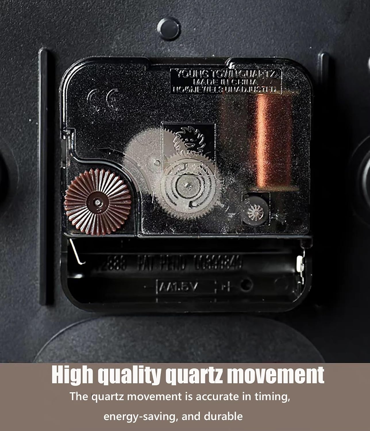 Vintage Floor Clock, Metal Grandfather Clocks, European Standing Clock, Silent, Battery Powered, Quartz Movement, Suitable for Living Room, Bedroom, Home Decoration.(C)