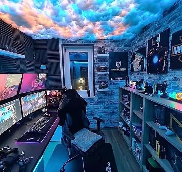3D Thundercloud LED Light, Lightning Cloud RGB Light, Fluffy Ceiling Cloud Night Lamp, Remote Control Lightning Strip Lights, for Bedroom Gaming Room Party