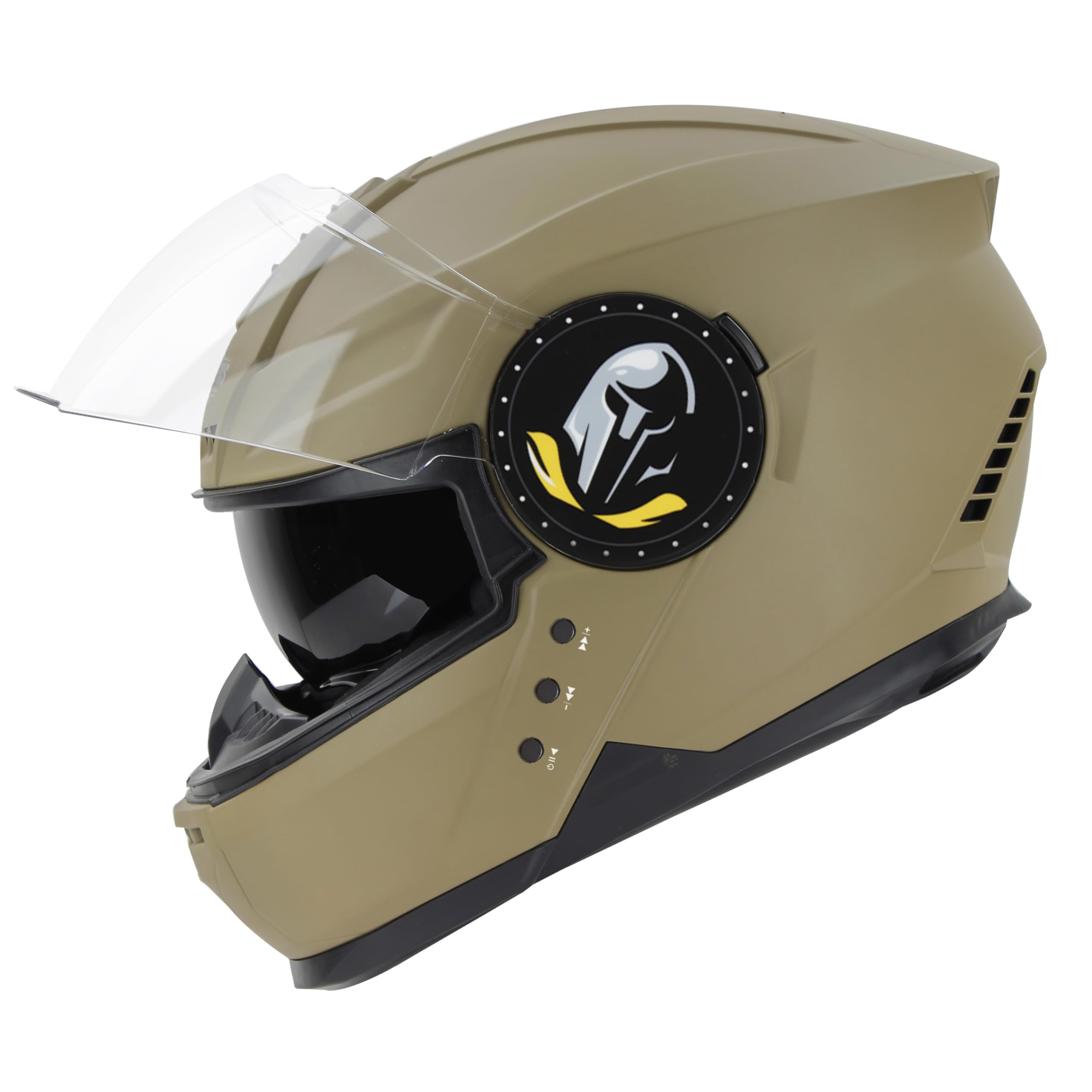 Steelbird Bluetooth Full Face Isi Certified Cycling Helmet For Men With Inner Smoke Sun Shield|Sbh-40 7Wings(Large 600 Mm,Dashing Desert Storm)
