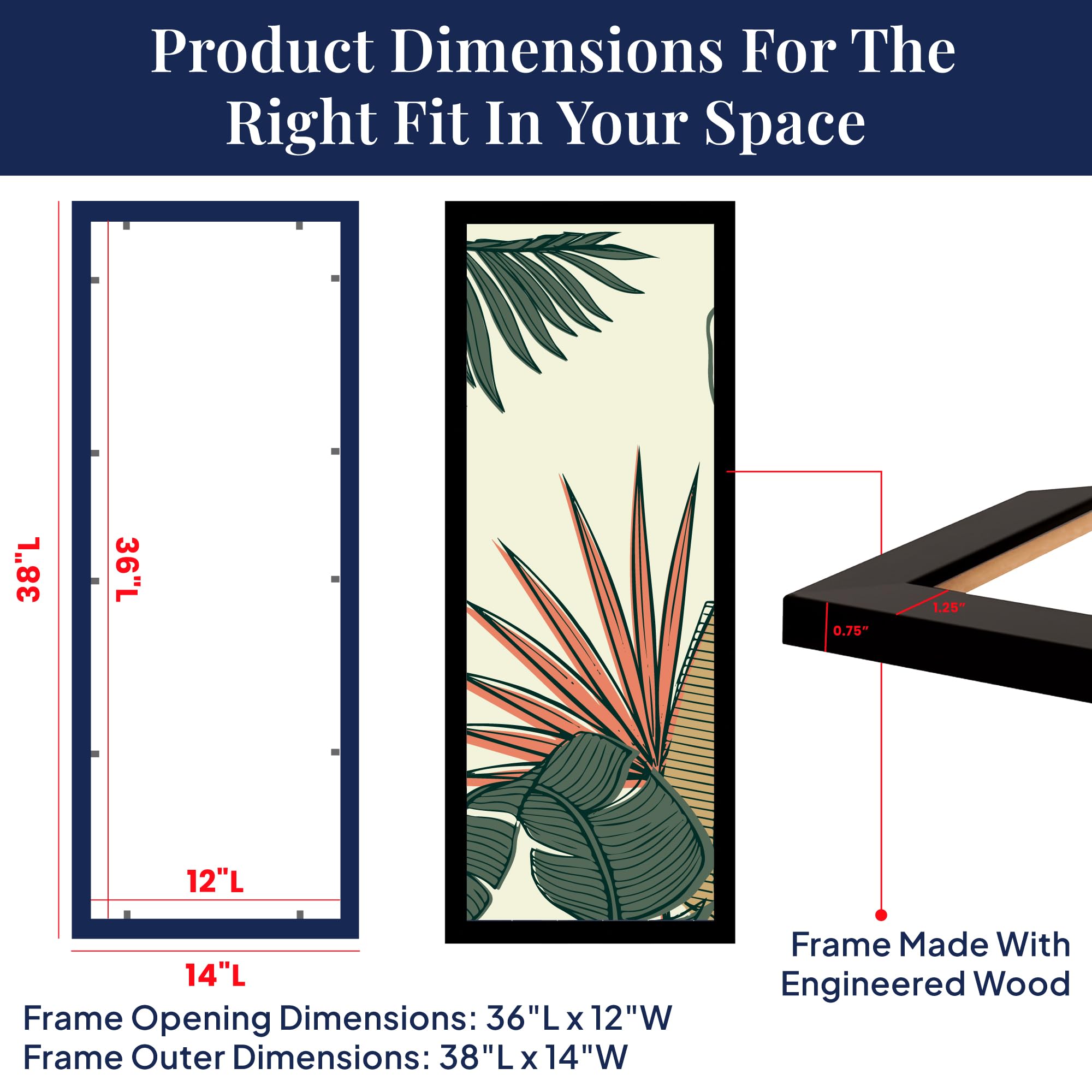 Amazon.co.jp: 写真フレーム ファクトリーアウトレット 12x36-1.25