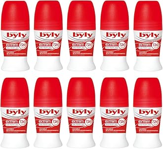 Byly Deo Deodorant Roll-on Extrem Perfume Free 50ml Pack of 10