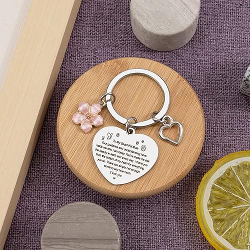 Miniatura 4 de Llavero para mamá, regalos de cumpleaños para mamá, regalos para mamá de hija e hijo, regalos para mamá, regalos para el día de la madre, regalo de