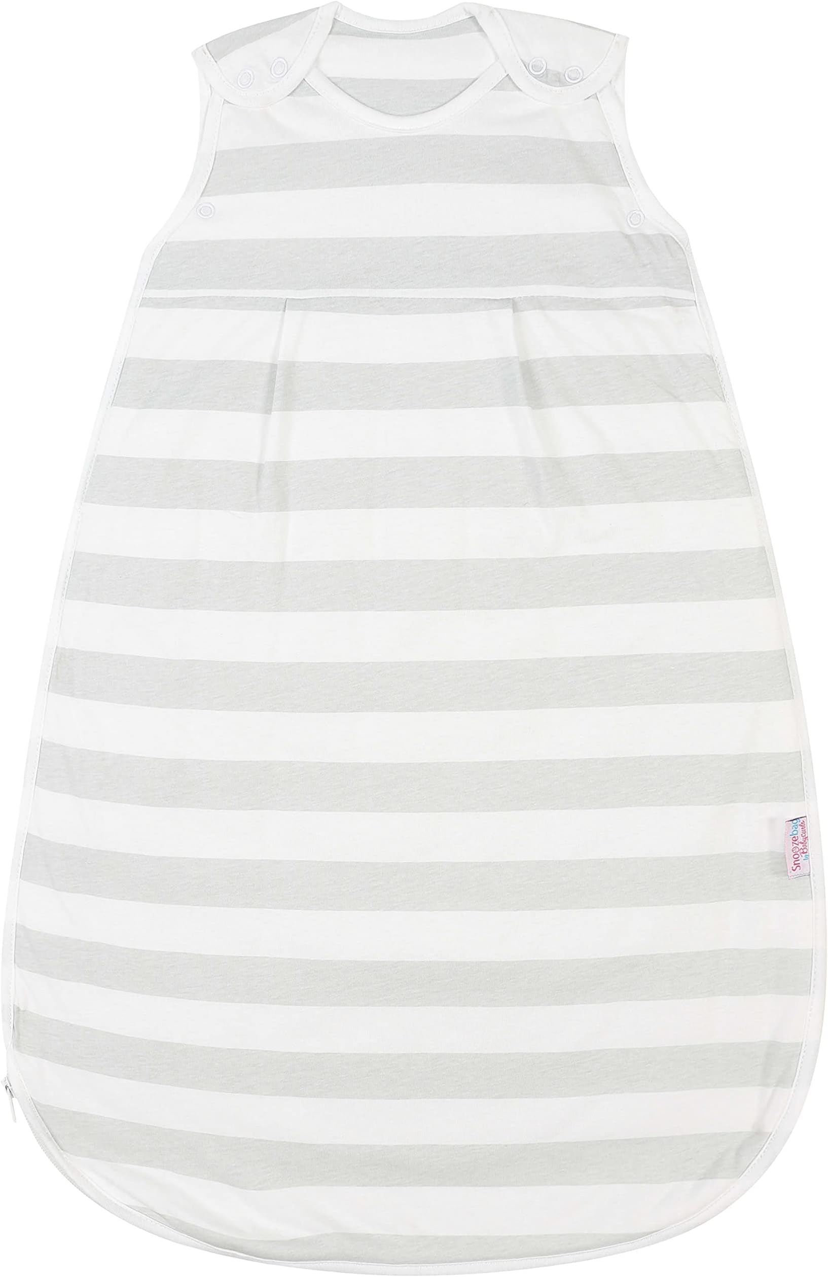 Baby Sleeping Bag Grey Stripe 2.5 Tog Cotton Unisex 3-6 Years (127cm)