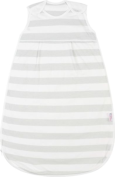 Snoozebag Nursery,Bedding,Blankets & Swaddlers,Swaddles Snoozebag Baby Sleeping Bag Grey Stripes Unisex Design 100% Cotton 1.0 Summer Tog Unisex Nursery Multi-Coloured Front Zip (18-36 Months)