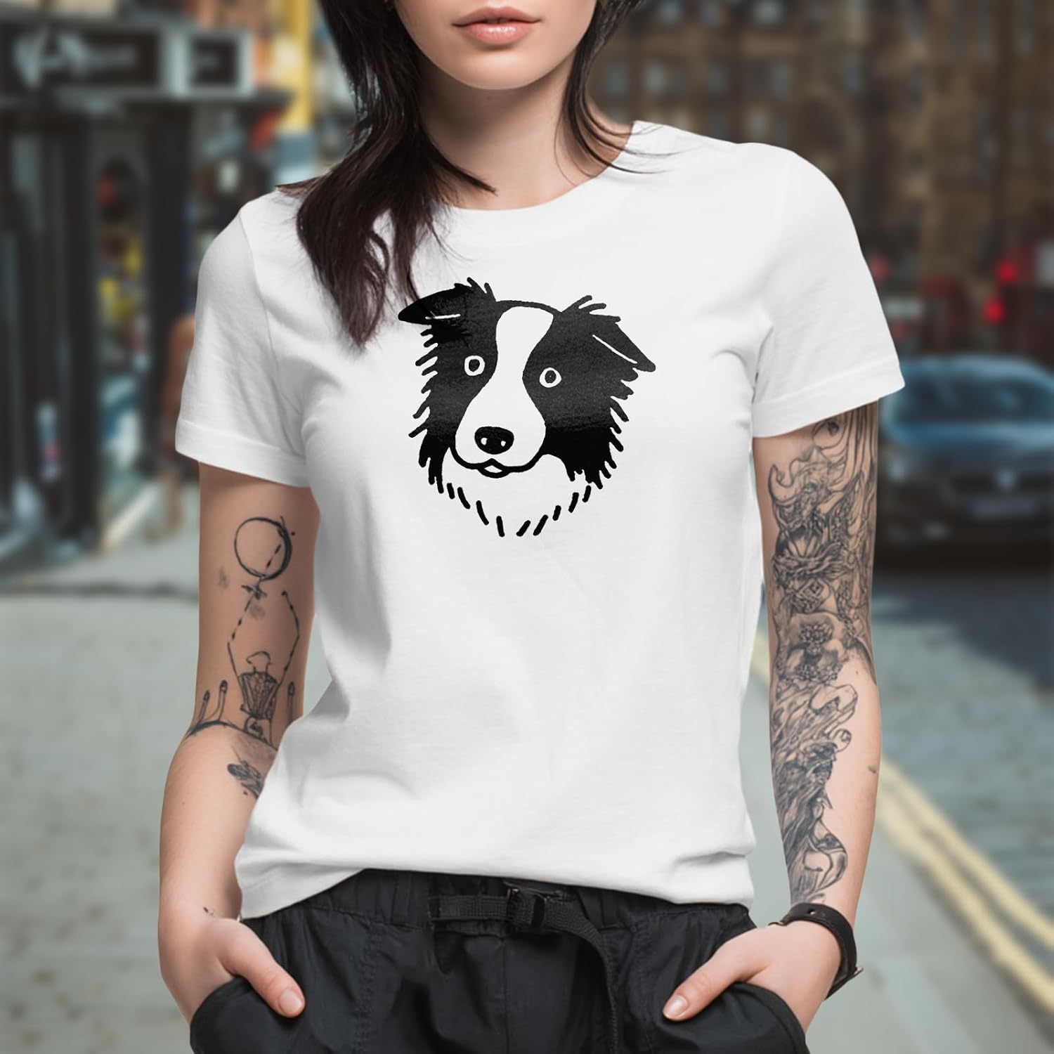 Cute Shirts for Women Solid 100% Cotton Graphic Short Sleeve Crewneck Loose Fit Hippie Soft Comfy Casual Tees - Image 2