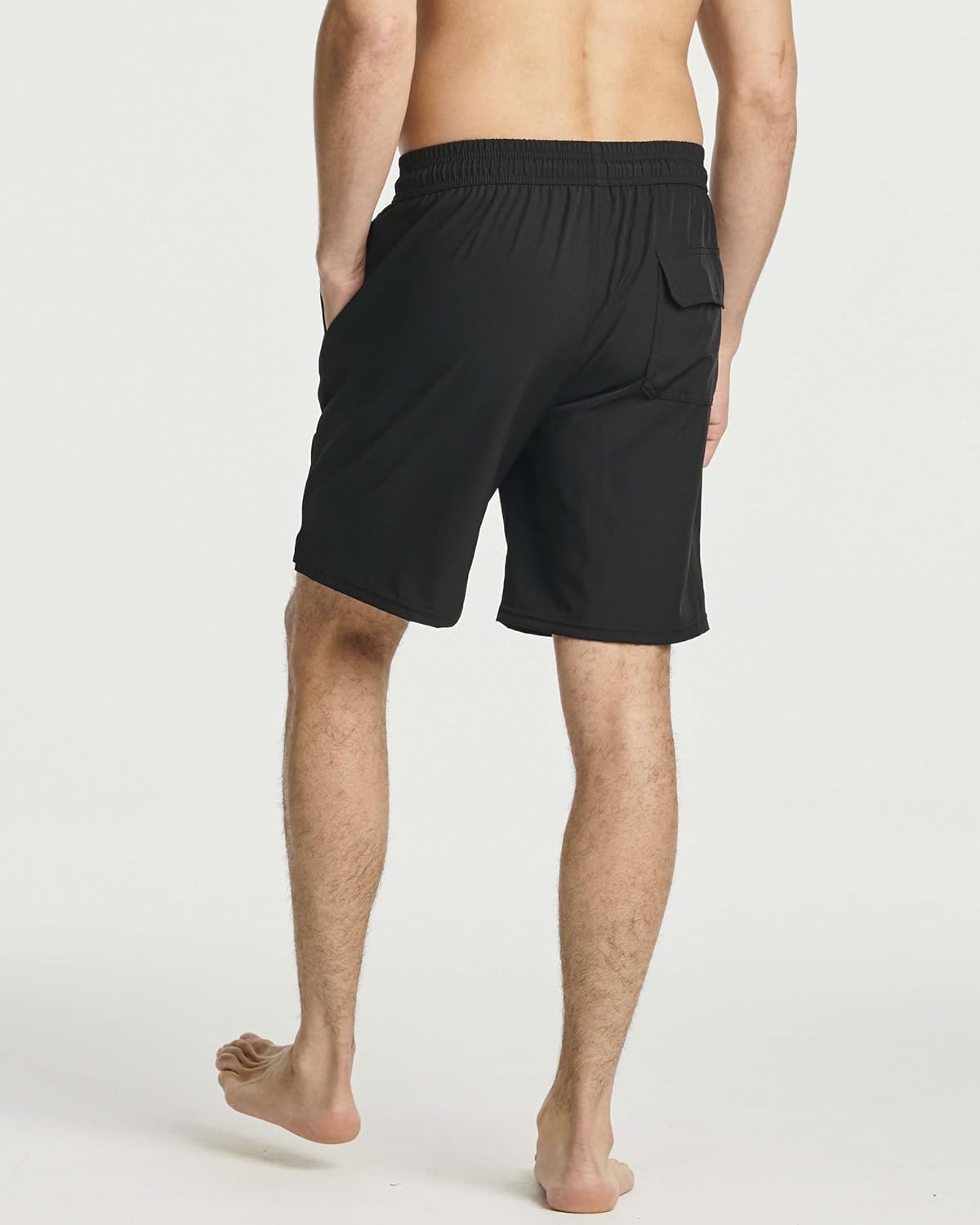 Real Essentials 3 Pack: Men's 9" Inch 2 in 1 Board Shorts with Compression Liner - Bathing Suit with Back Flap Pocket - Image 3