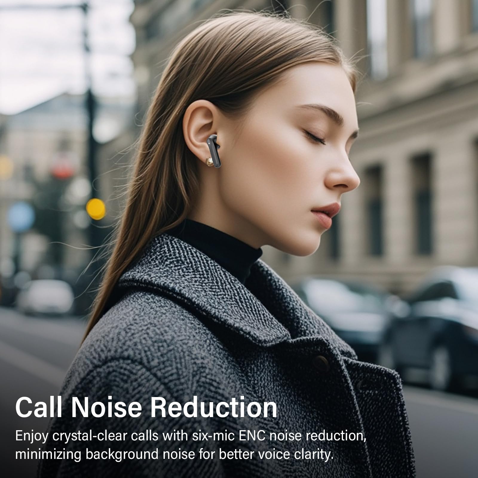 Hybrid Active Noise Canceling Wireless Earbuds, 6 Mics ENC Clear Call Ear Buds, Hi-Res Audio Deep Bass Bluetooth 5.4 Headphones, 48H Playtime, IP7, 8 EQ Modes, Multipoint Connection — view 5