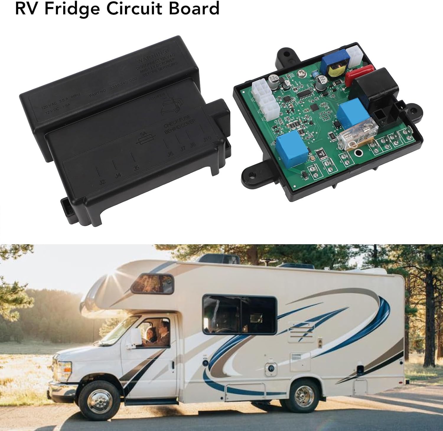 Domatic RV Fridge Circuit Board Replacement DM2652/RM2652/RM2852, Refrigerator Power Module Board for RV Model DM2652 & More 2024 Upgraded Version
