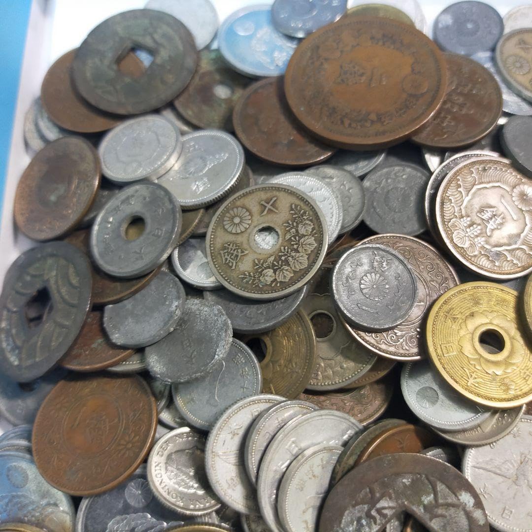 Amazon.co.jp: 古銭 約1kg 寛永通宝 文久永宝 古銭まとめ （3-142