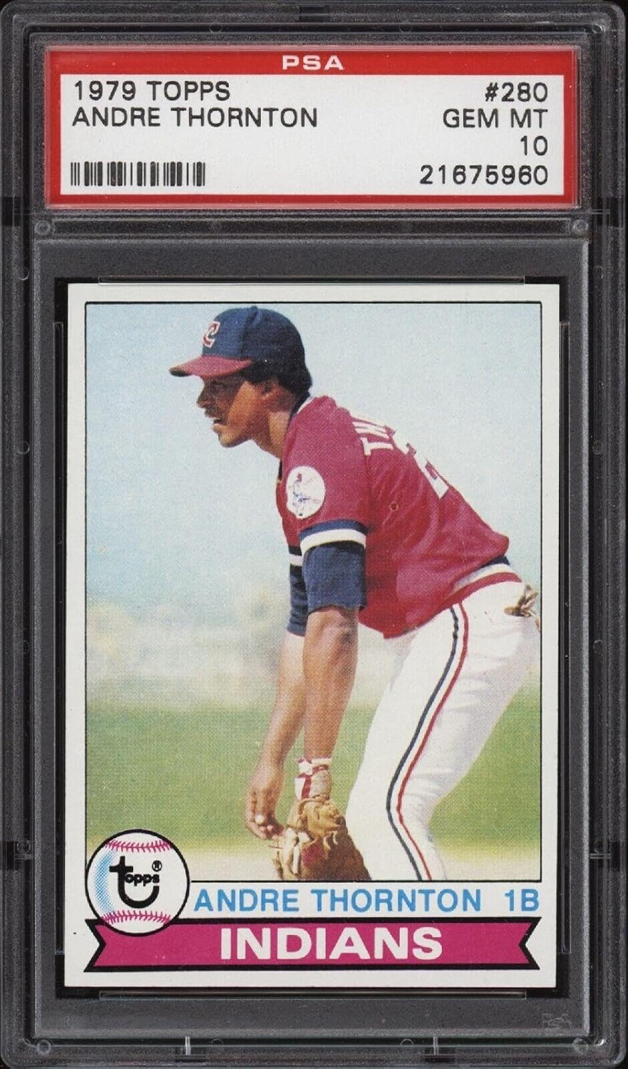 1979 Topps #280 Andre Thornton - Indians - PSA 10 - *960 - Pop 9 - Baseball Card - Slabbed Baseball Cards