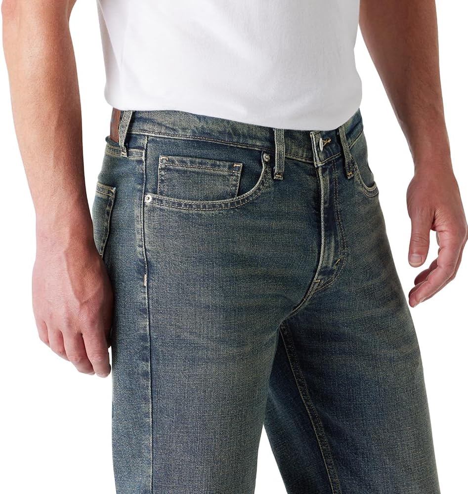 Levi Strauss Signature Gold Men's Regular Straight Fit Jean Pants - Image 5