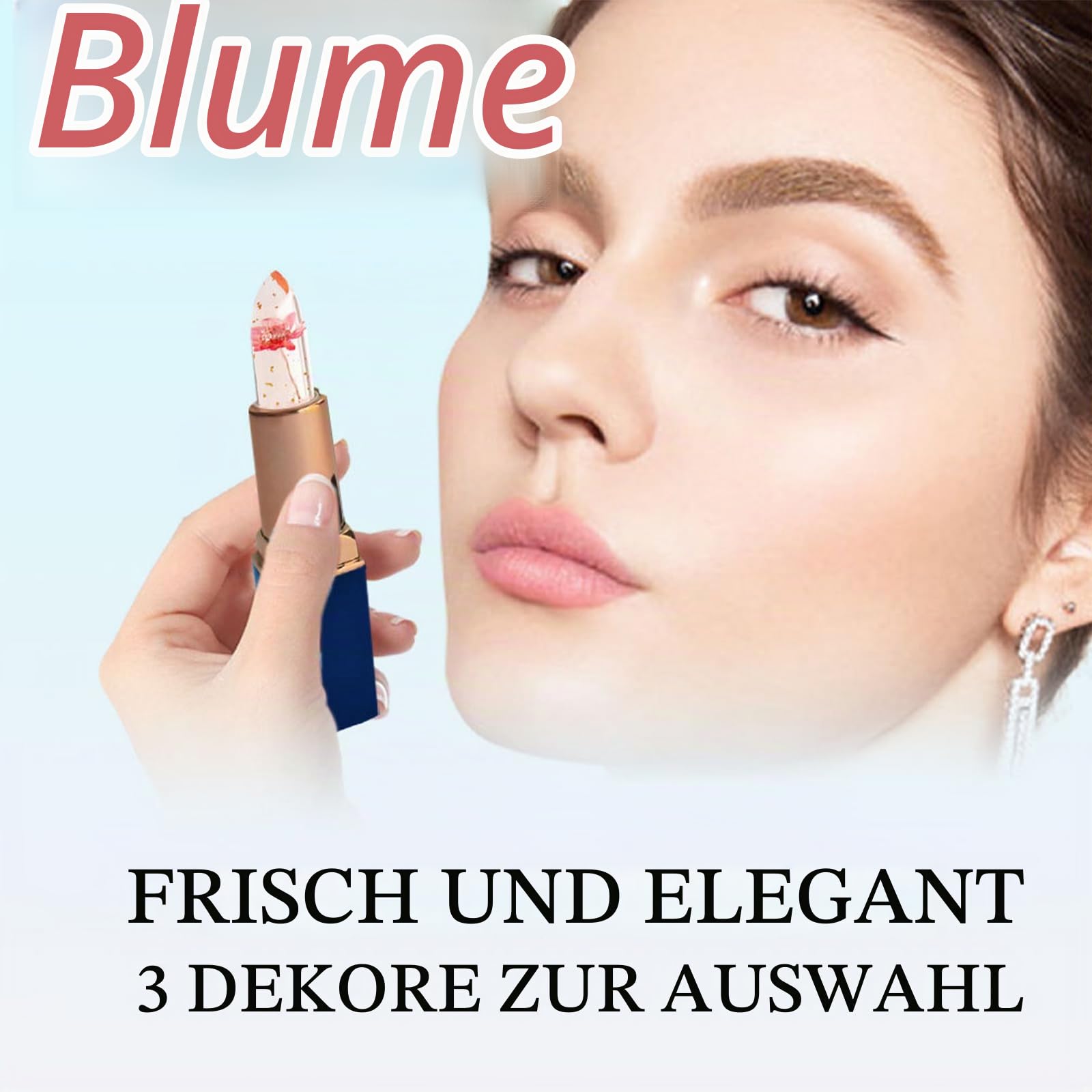 6 Packs Flower Jelly Lippenstift Set, Kristall Blumengelee Lippenstift Set,Farbwechsel Aloe Vera Lippenstift,Magische Temperatur Farbwechsel Lipgloss Lippenbalsam
