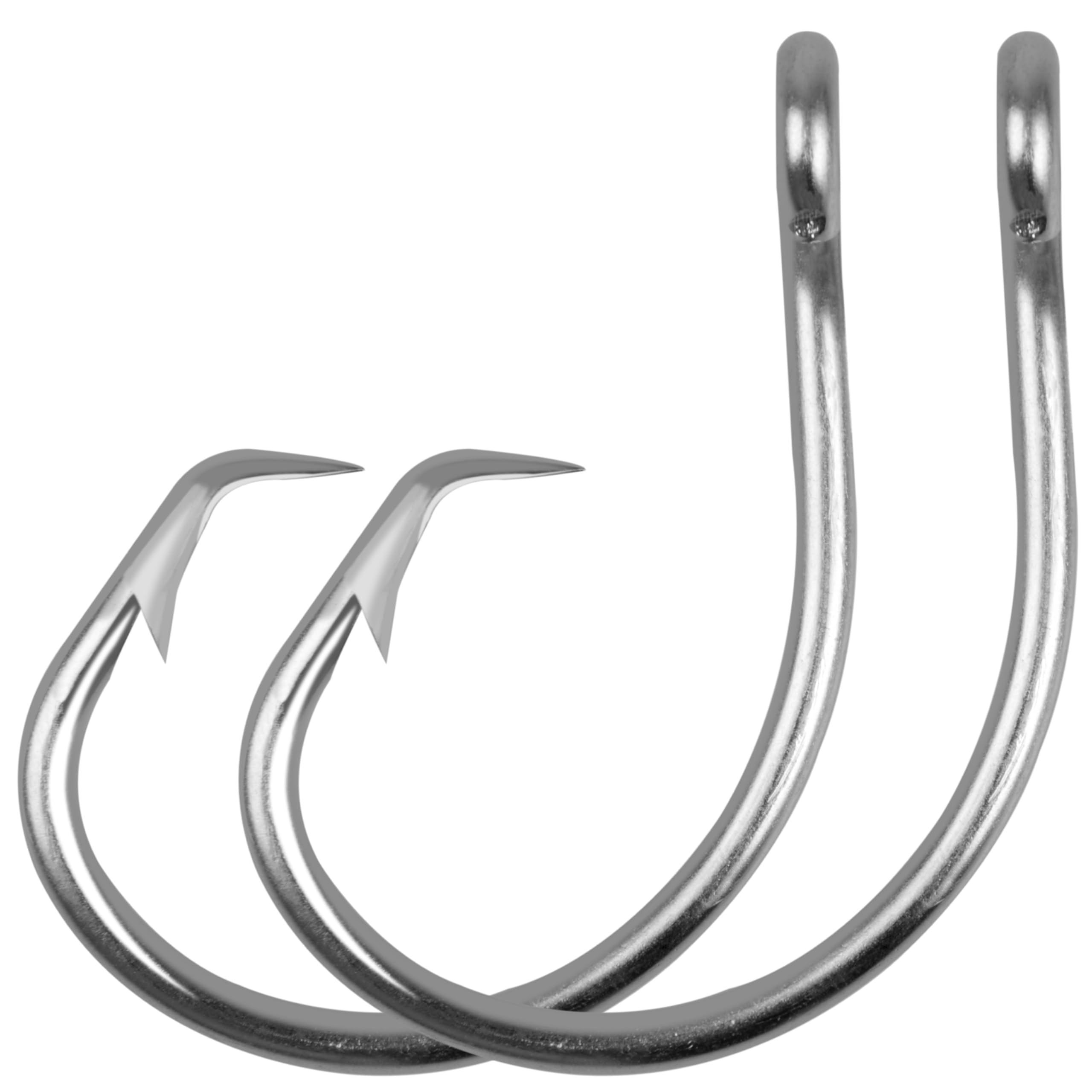 FUSIGO Saltwater Tuna Giant Circle Hooks 8/0-28/0 Stainless Steel Fishing Hooks Big Game Fishing Hooks in-line Circle Hooks for Swordfish Tuna Shark