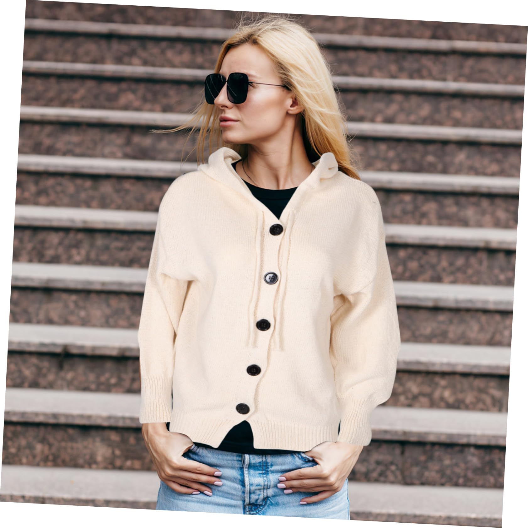 FOMIYES Gilet Long pour Femme avec Ouverture Devant Maille Douce Confortable et Polyvalent pour Toutes Les Occasions