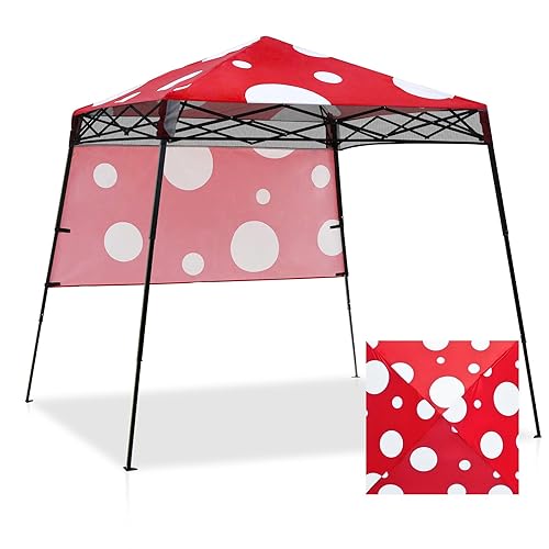 EAGLE PEAK 8x8 Pop Up Canopy Tent with Sidewall, Compact,