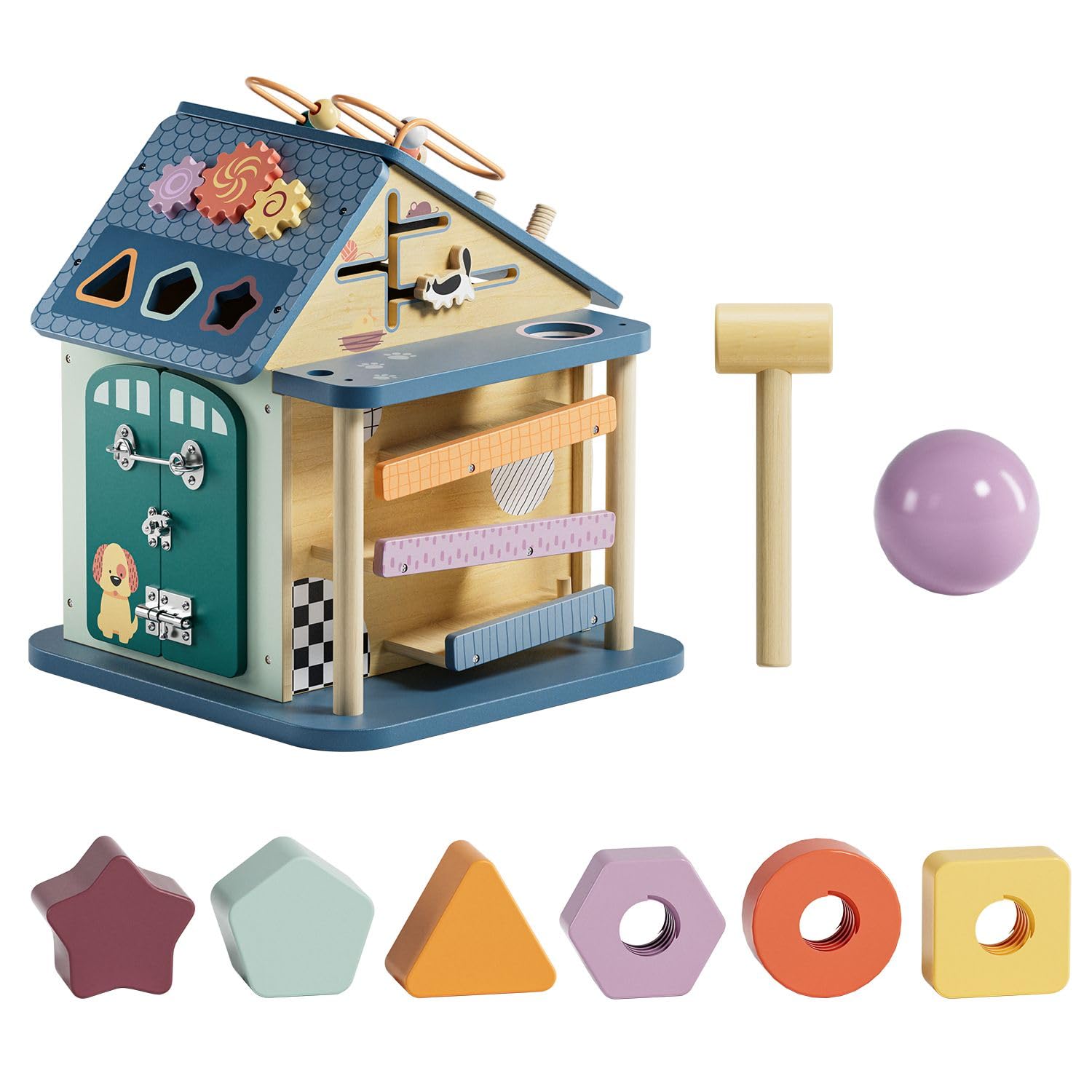 Topbright Activity House 12-in-1 (Promotes Fine Motor Skills from 18  Months, Colourful, 37 x 36 x 42 cm) 1211732023de0001: Amazon.de: Toys