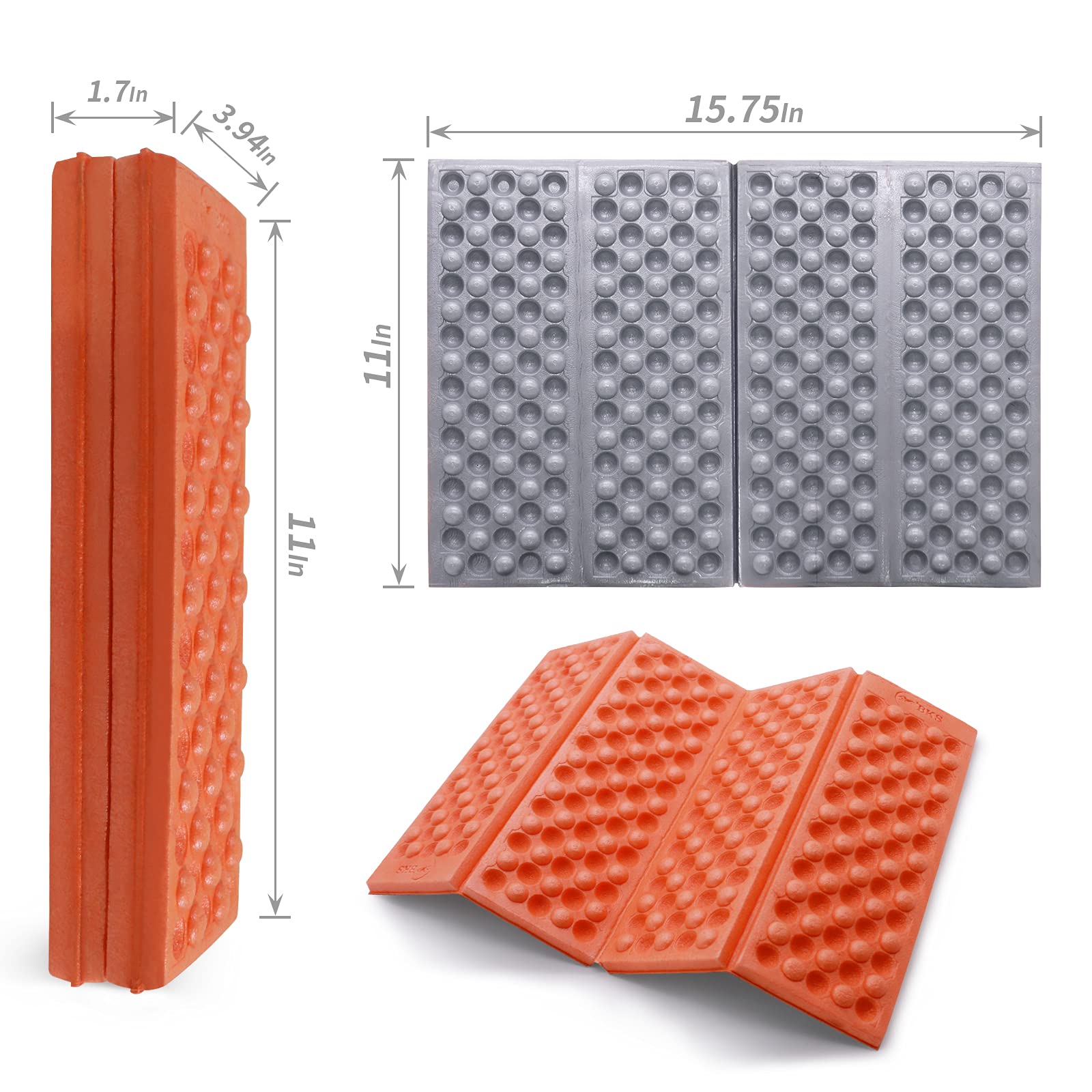 Camping Seat Pad - Foldable & Waterproof Foam Mat -2