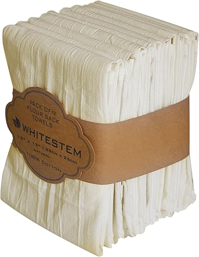 Paños de cocina de algodón, absorbentes y sin pelusas, paños de cocina para lavar platos, trapos de cocina de secado rápido, paquete de 12 unidades