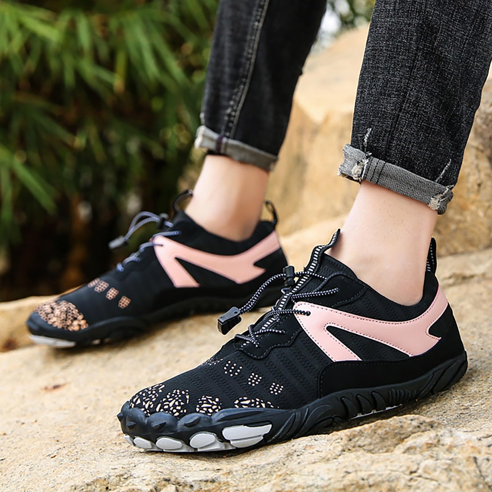 Scarpe Mare Scoglio Scarpe da Scoglio Donna Mare Uomo Spiaggia Scarpette Sportive per Scogli di Gomma Il Acqua Palestra Fiume Vela Trasparenti Sassi 43 Bianche Sandali Sportivi Leggere Ciabatte Pelle