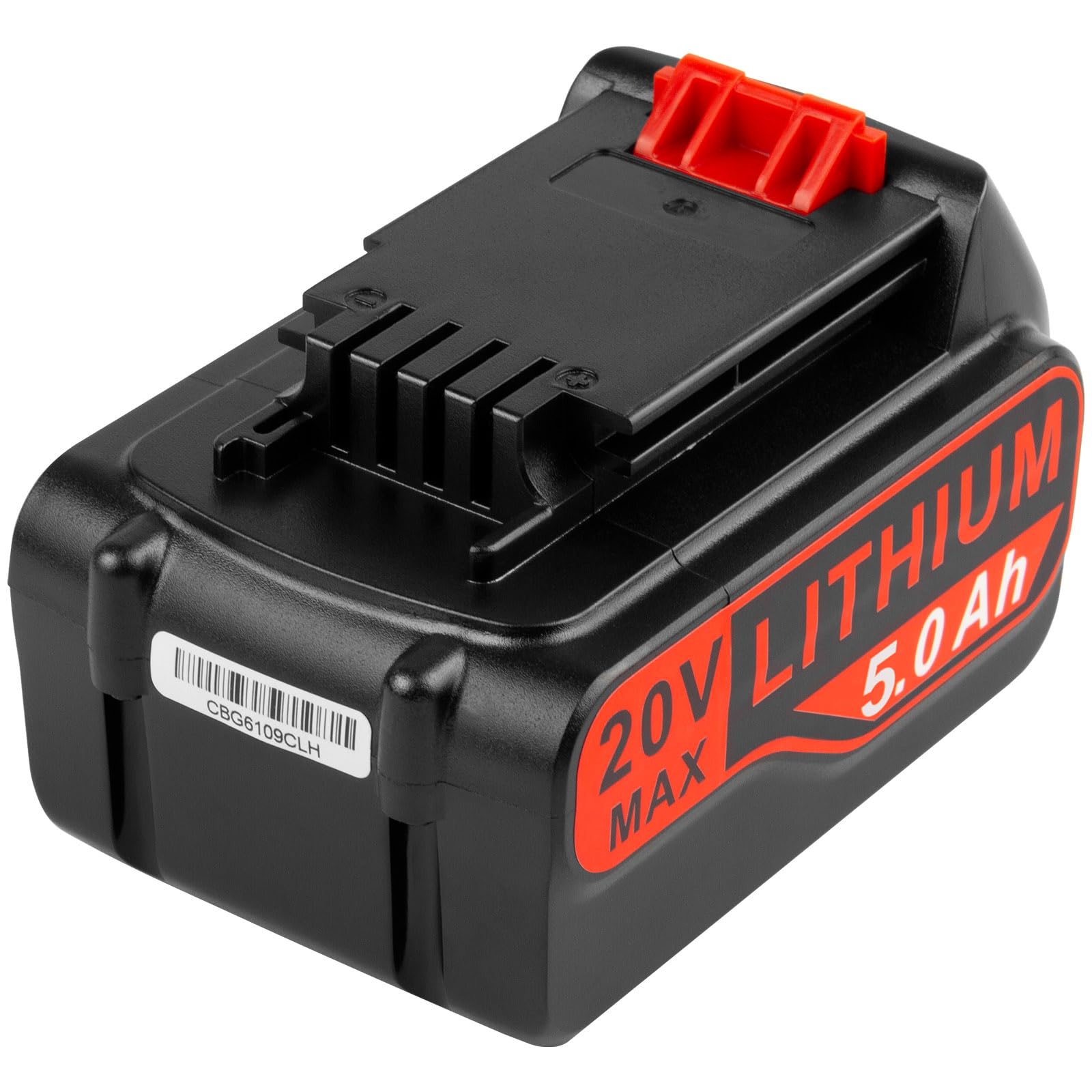 Batteria BL2018-XJ da 18 V 5 Ah per utensili Black and Decker, 20 V MAX, sostituisce la batteria agli ioni di litio per Black + Decker LBXR20 LBXR20B LBXR20-OPE LBXR2020 LBXR4020