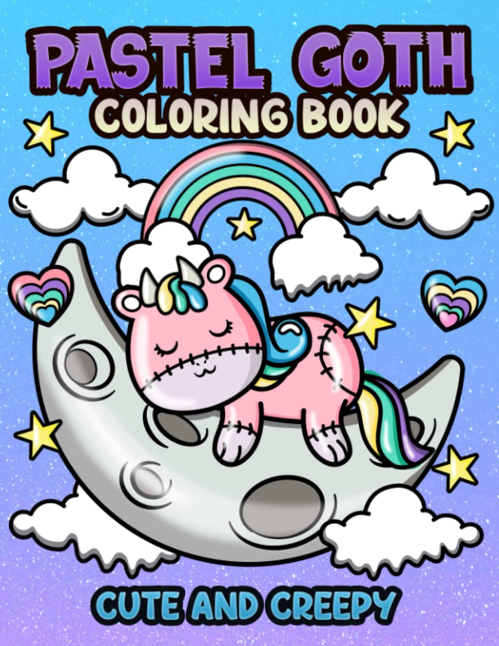 Pastel Goth Coloring Book: Cute and Creepy Kawaii Chibi and More, Scary and Spooky Satanic Gothic Colouring Pages for Adults