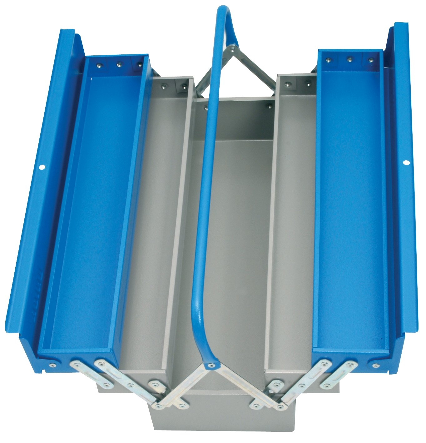 UNIOR 601912 - Caja metálica portaherramientas con 5 compartimientos 560x210x225 mm serie 912/5