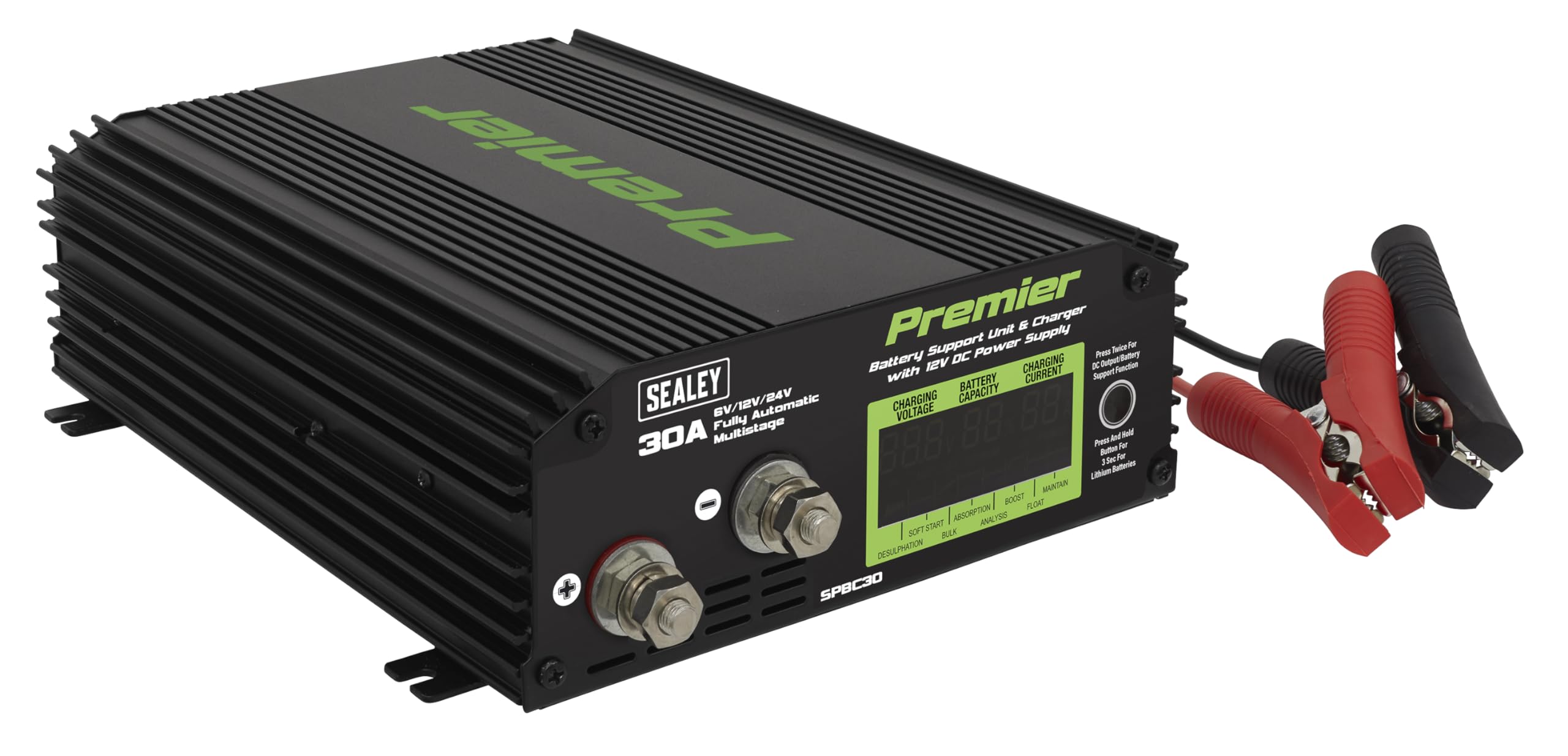 Sealey Battery Support Unit & Charger 30A SPBC30