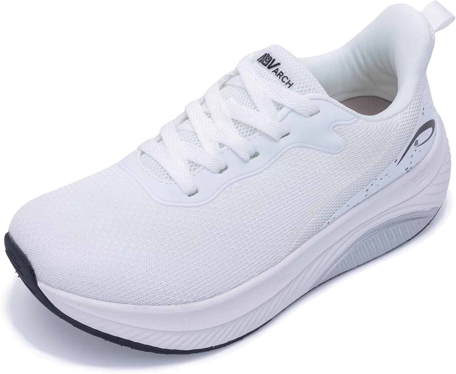 Wide Toe Box Shoes Women Arch Support Walking Shoes for Plantar Fasciitis Wide Width Orthotic Tennis Sneakers