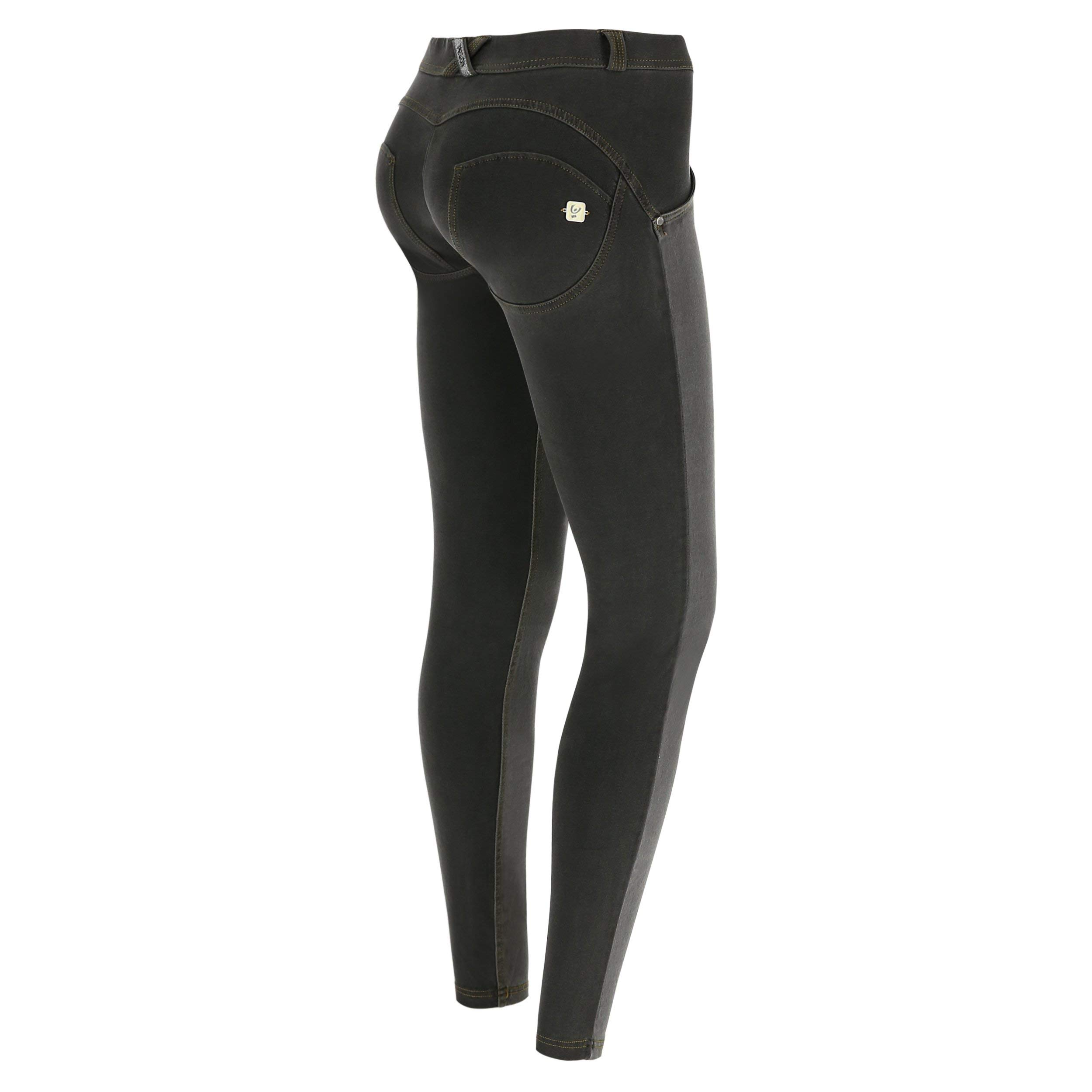 FREDDY WR.UP® Regular-Rise Skinny-fit Trousers in Ripped Denim - Black - Medium