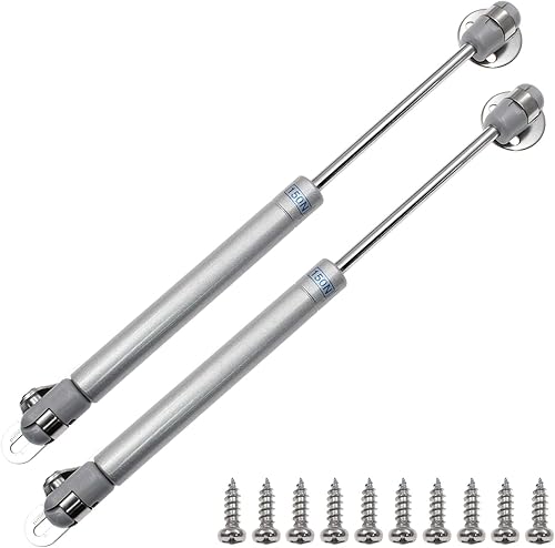 Miniatura 8 de 4 bisagras de gabinete de soporte hidráulico, 8 pulgadas, 40N, tapa de cierre suave y amortiguador telescópico para puerta de gabinete de gas,