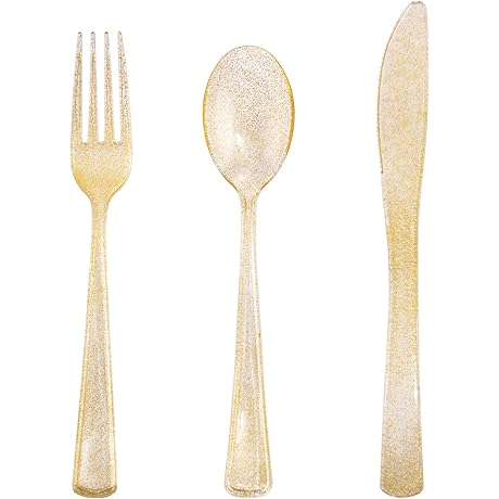 Supernal Gold Glitter Forks