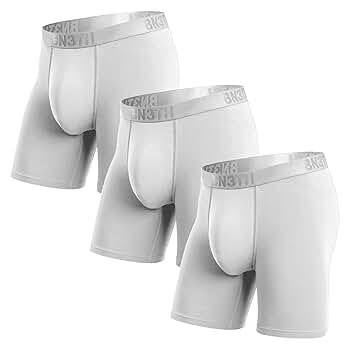 BN3TH Men's Classic Icon Boxer Briefs with Fly, 3-D Pouch