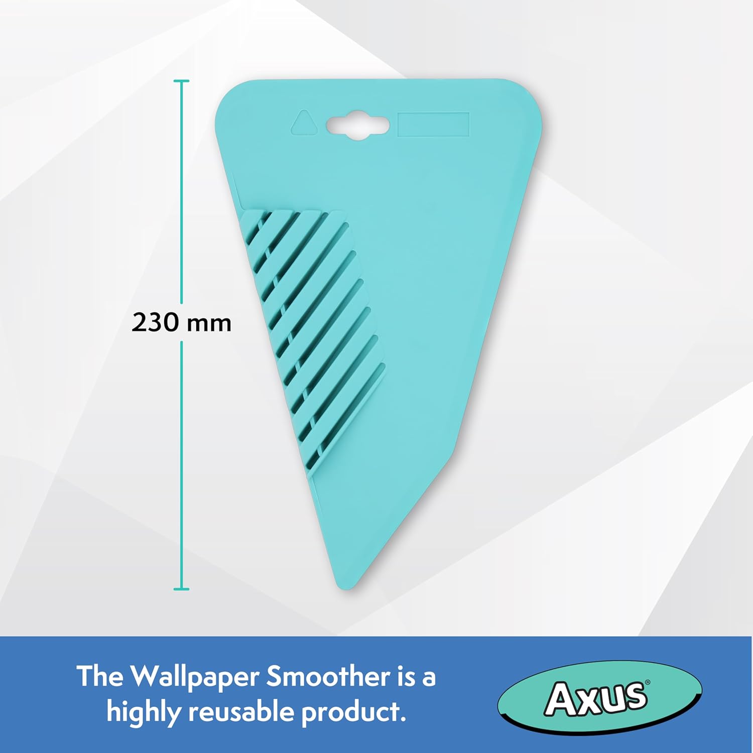 Axus Decor Wallpaper Smoother - Flexible Wallpaper Smoothing Tool - Anti-Slip Grip, Smooth & Refined Edges - Ideal Tool for Professional Decorator and DIY Enthusiastic
