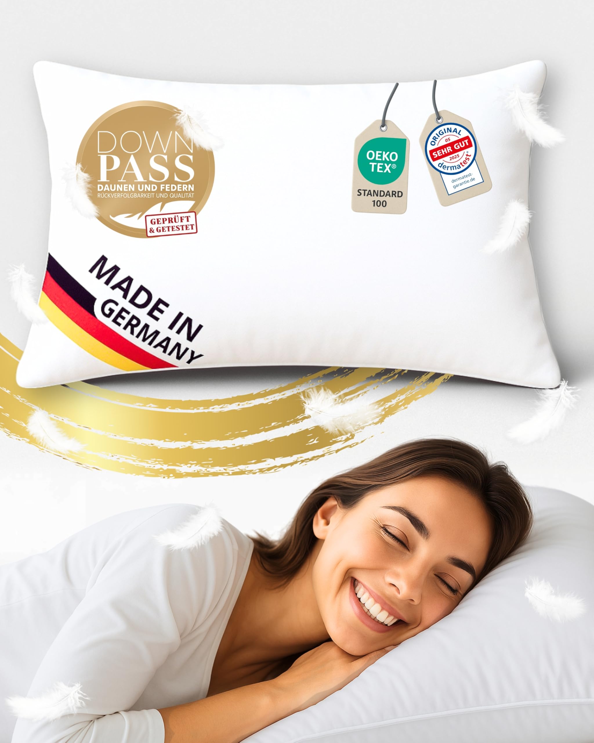 Entenfedern Kissen Hypoallergen Hotelqualität Hotelqualität Kissen
