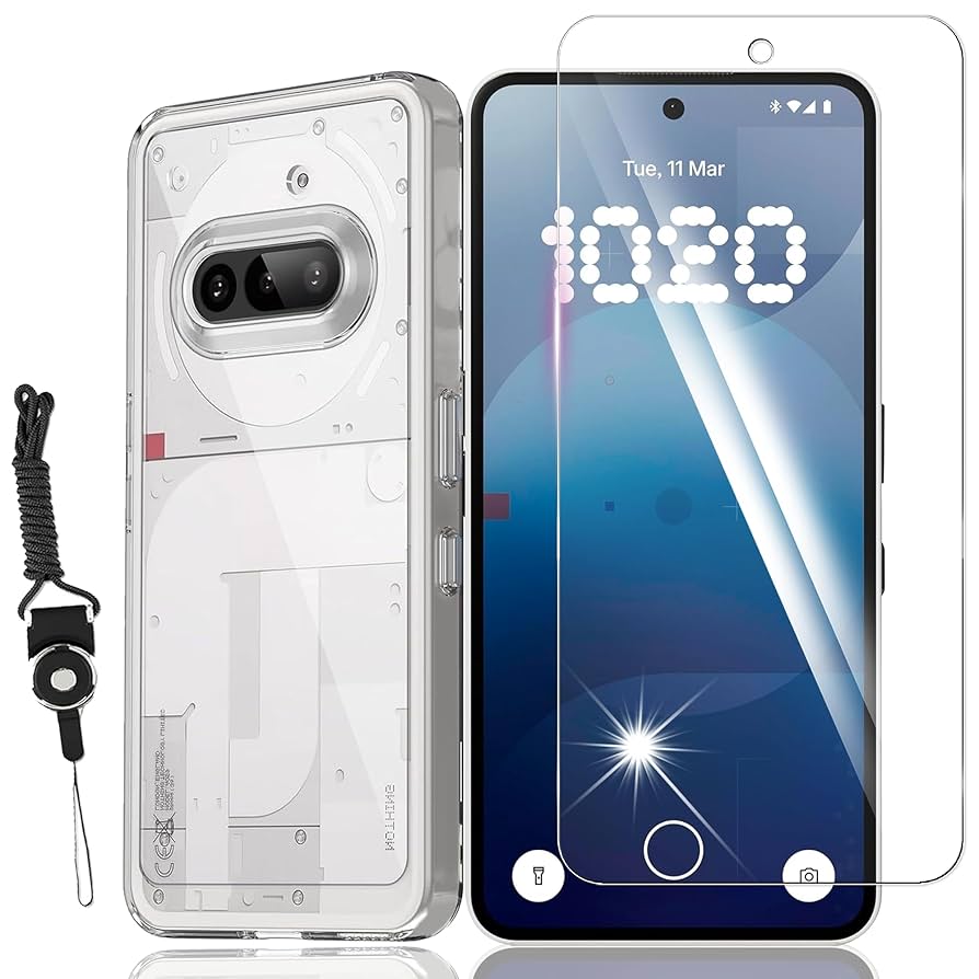 【新品同様】【即日配送】Nothing Phone3a 保護フィルムケース付き Nothing ナッシング フォン3a フィルム クリア Phone 3a CMF 2