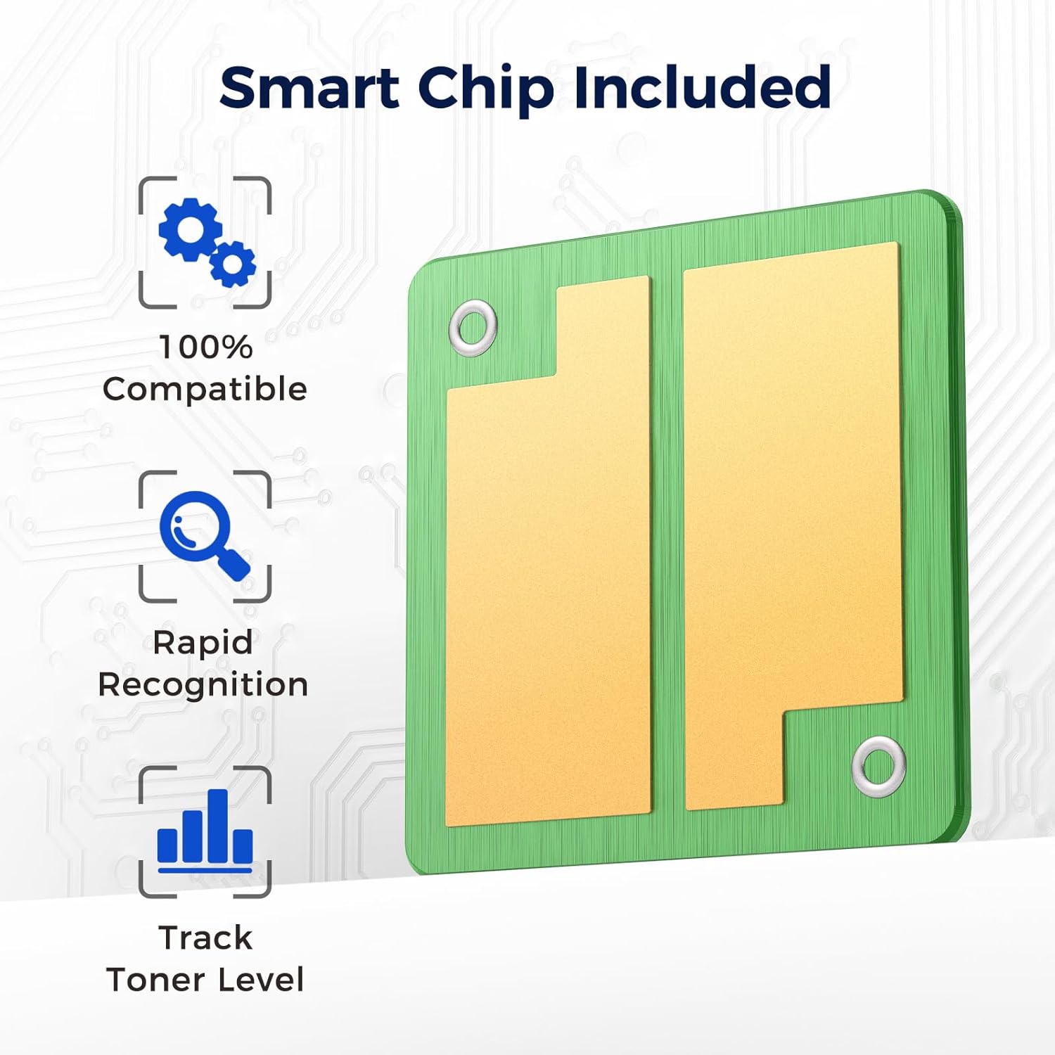 218A Toner Cartridges 4 Packs with Chip | Compatible Replacement for HP 218A W2180A W2181A W2182A W2183A 218X W2180X Work with Color Pro 3201dw 3301cdw 3301fdw 3301sdw Printer, 4 Color Packs Set