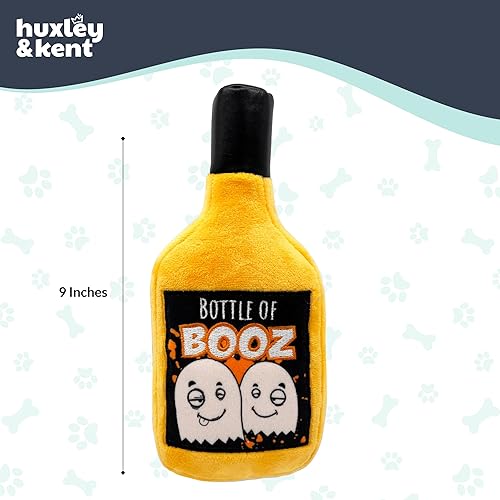 Miniatura 6 de Huxley & Kent para perros Botella de Booz Juguete divertido para perros de Halloween Juguete de peluche para perros con chirriante Regalo para