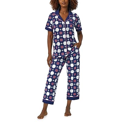 Bedhead PJs Trina Turk x Bedhead Short Sleeve Cropped PJ Set Women