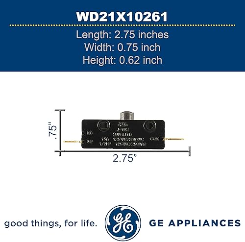 Miniatura 3 de GE WD21X10261 - Interruptor multiusos original OEM para lavavajillas GE