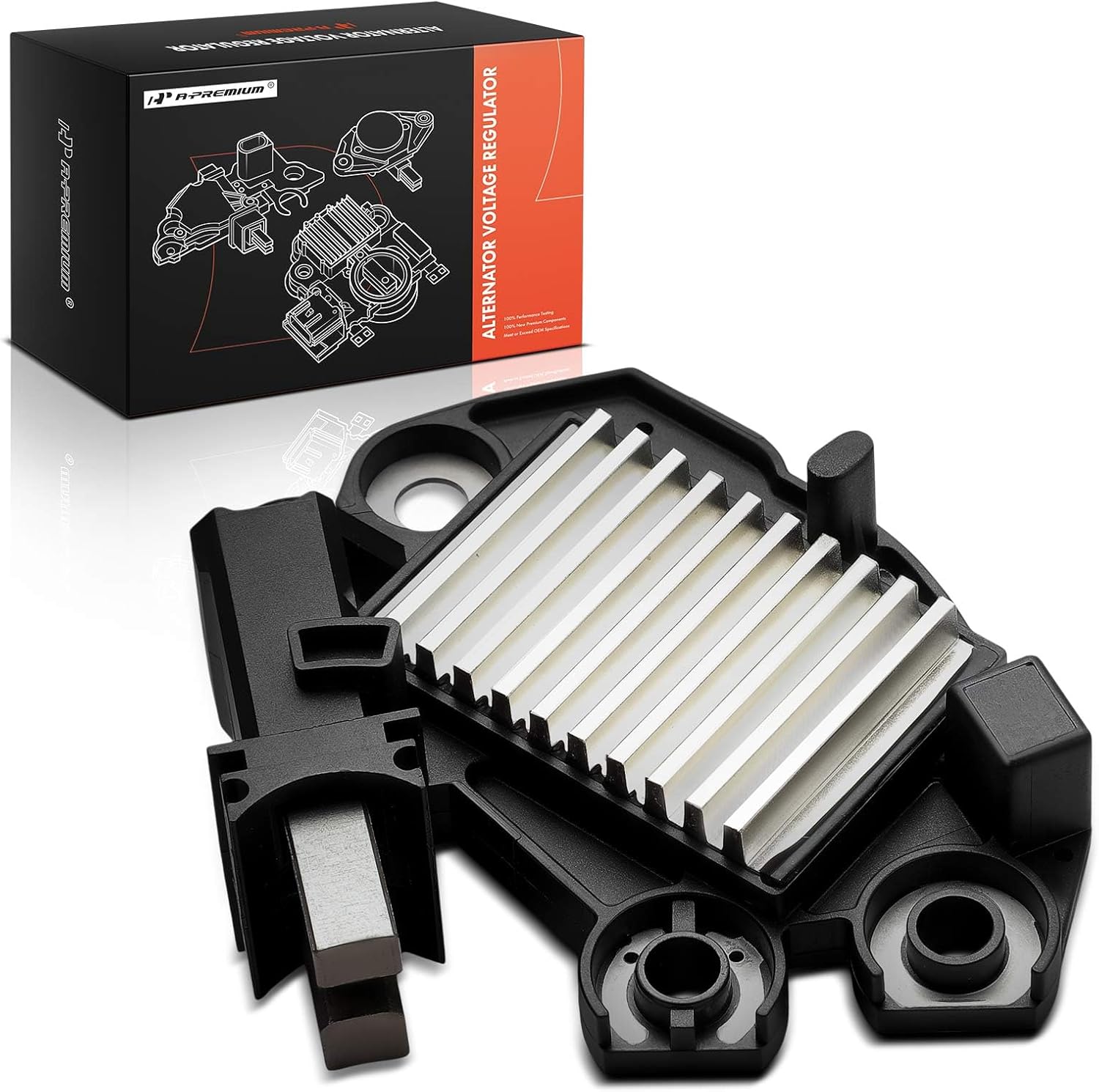 A-Premium Alternator Voltage Regulator Compatible with Audi Q7 2007-2008, A6 2006-2008, A6 Quattro 2005-2008 & Porsche Cayenne 2008-2009 & Volkswagen Touareg 2007-2010, 14.3V B-Circuit 14.3 Vset