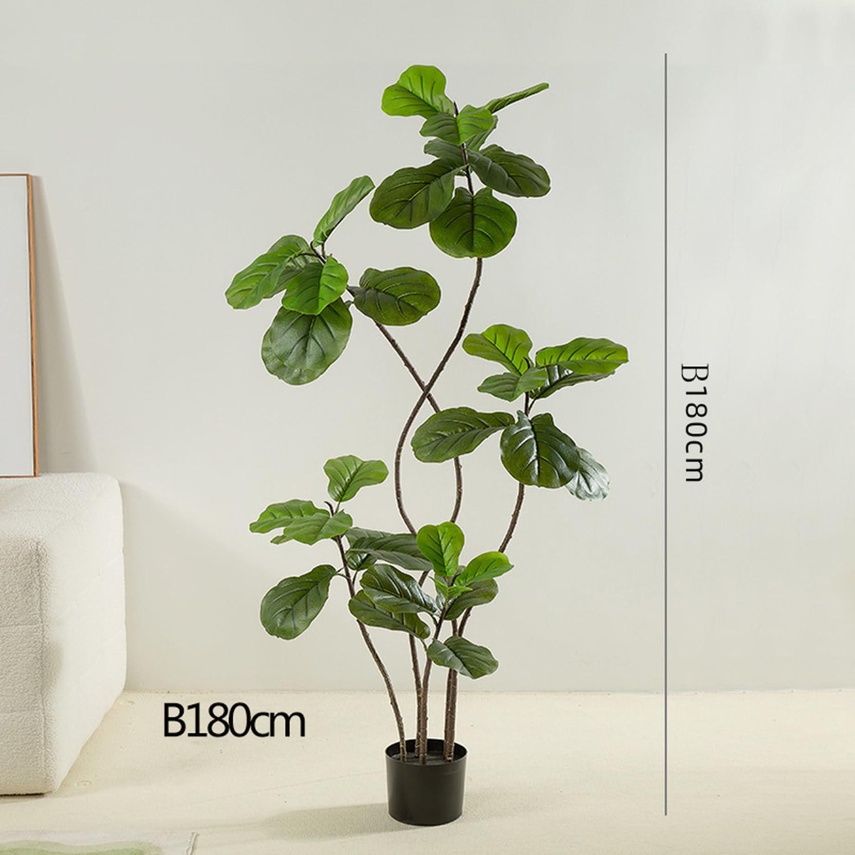 Amazon｜[LJKI] ウンベラータ フェイクグリーン A180cm 大型 造花