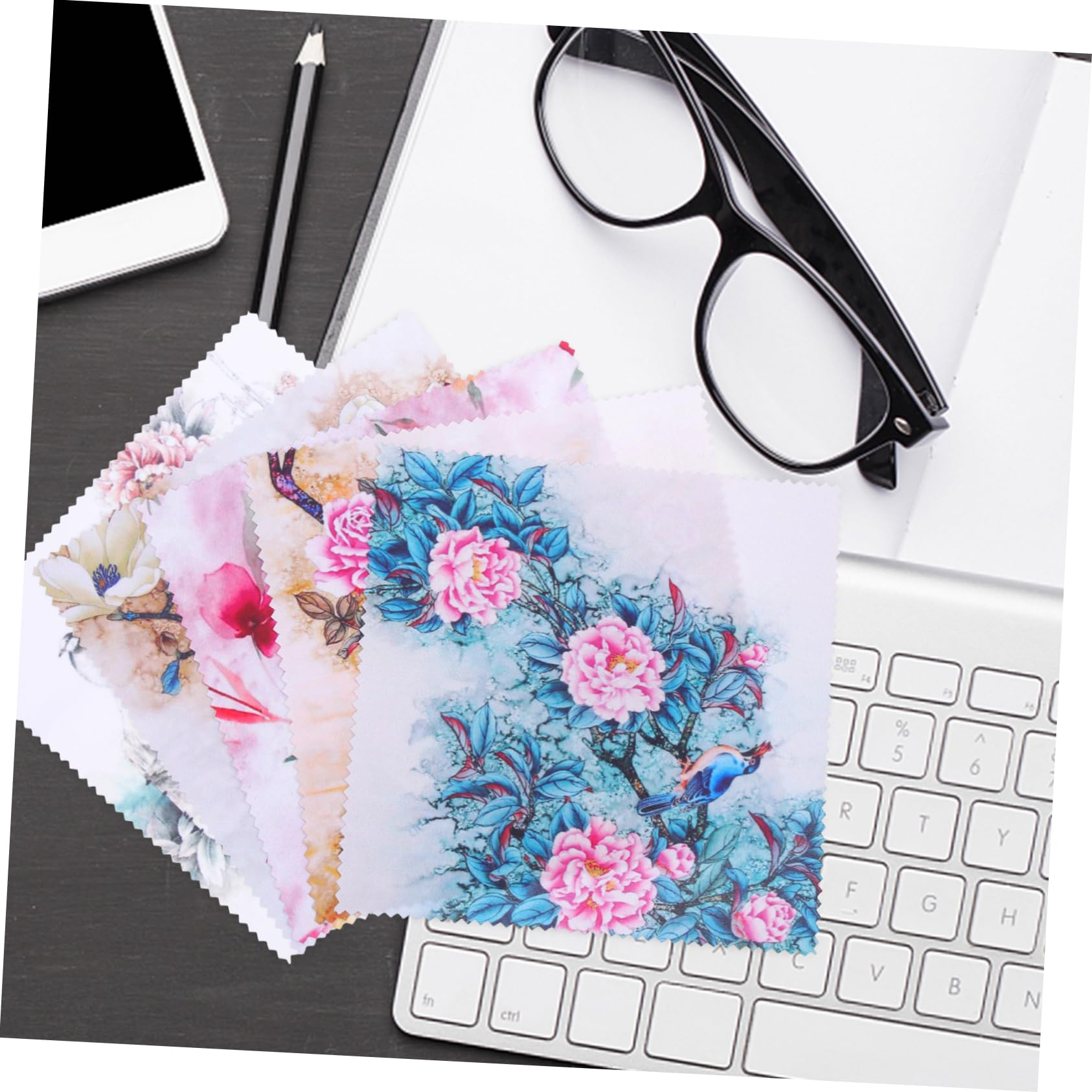 UKCOCO 30 Piezas Paño De Limpieza De Gafas Anteojos Toallitas Limpiadoras De Pantalla Paños De Limpieza De Pantalla Paños Limpios para Gafas Paño De Vidrio Lente Fibra Extrafina